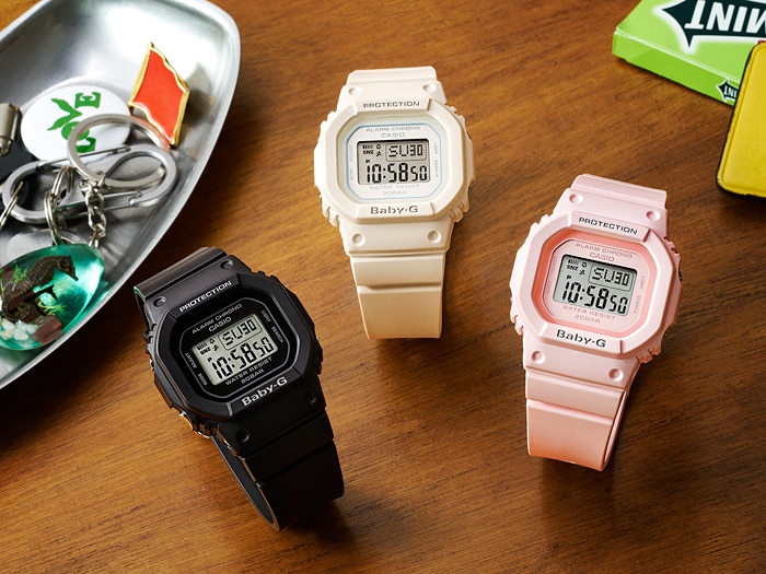 CASIO BABY-G นาฬิกาข้อมือ นาฬิกากันน้ำ นาฬิกาของแท้ ประกันศูนย์ CMG 1 ปี รุ่น BGD-560-4 นาฬิกาสีชมพู