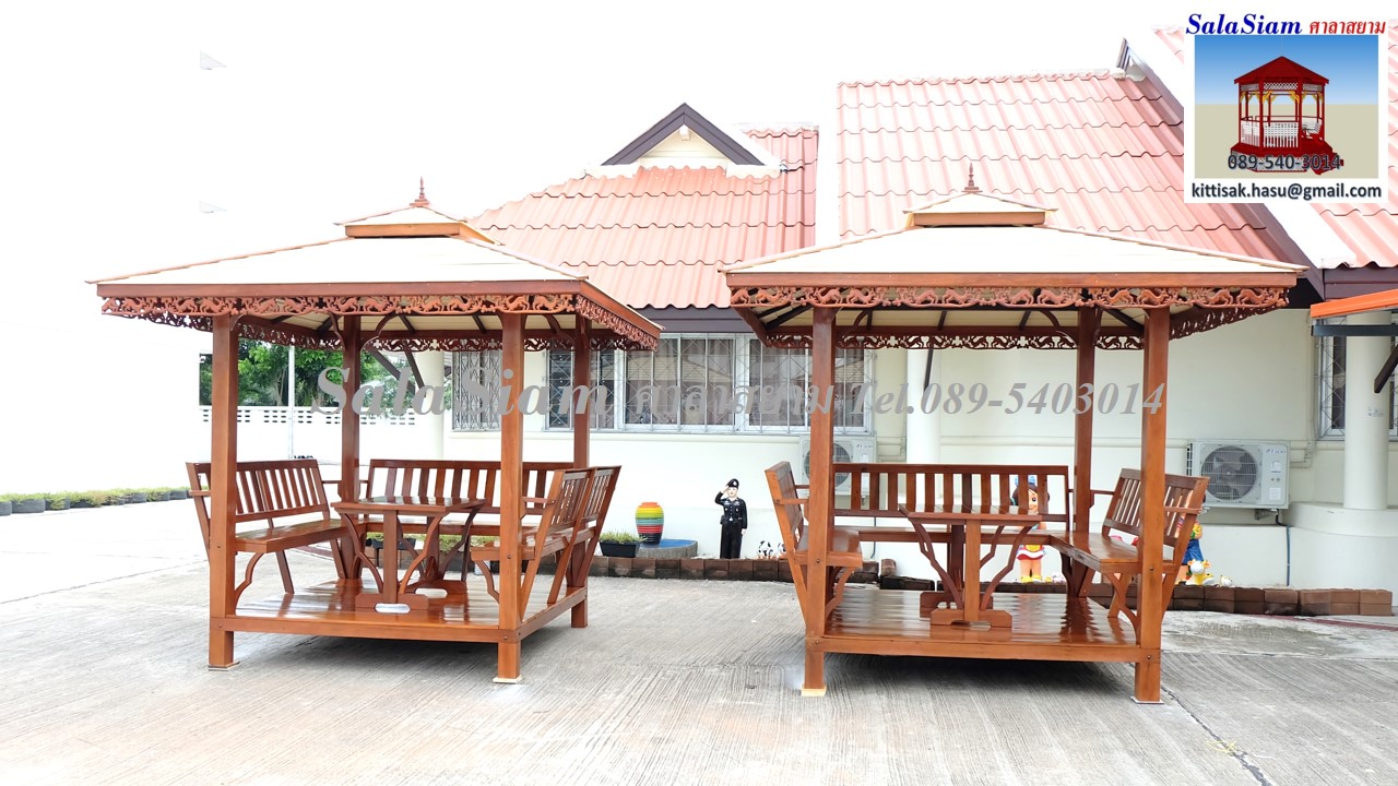 ผลงานการส่งมอบศาลาไม้ทรงบาหลีของ ศูนย์อนุบาลเด็กเล็กพระพุทธบาท สระบุรี