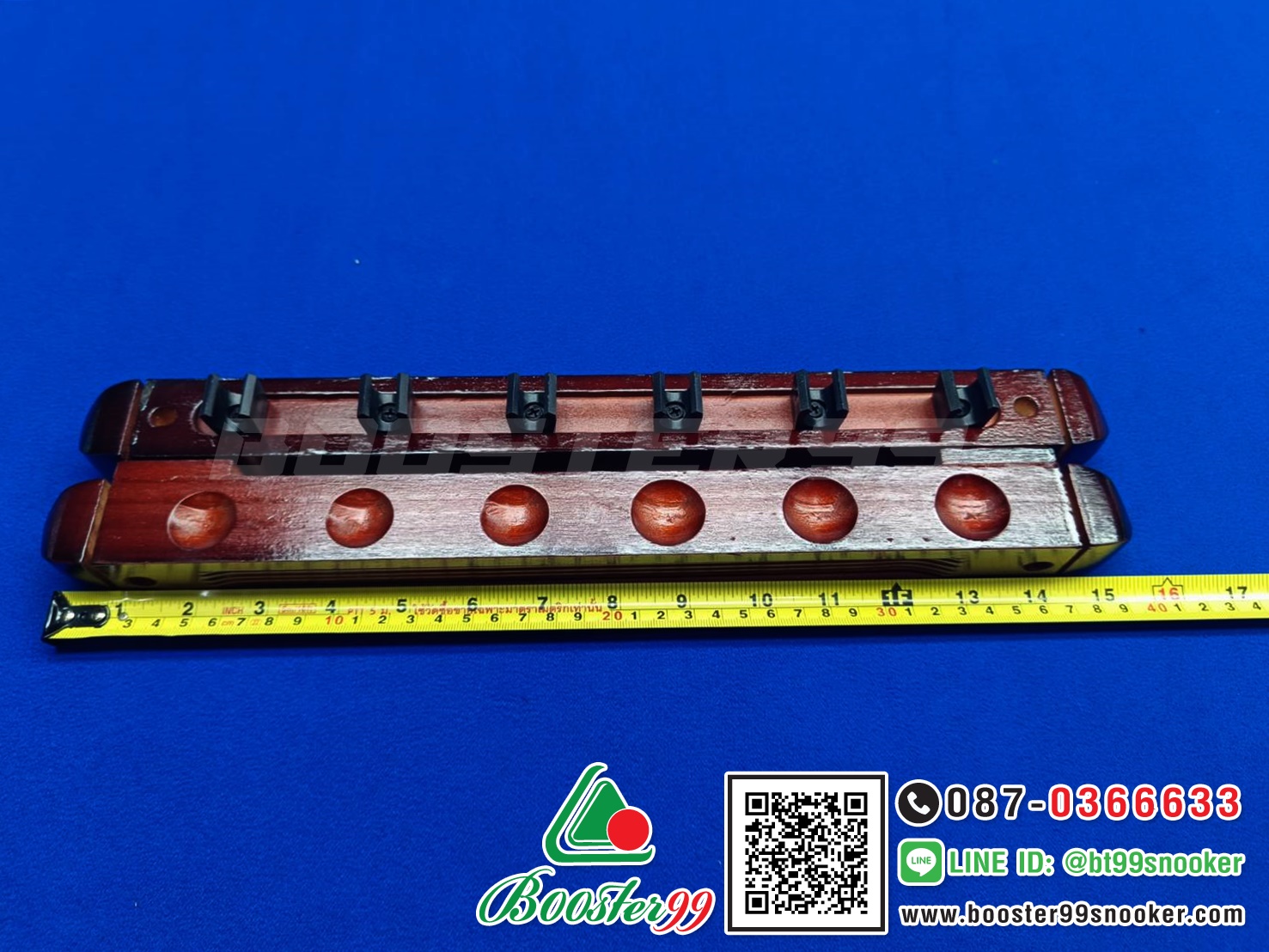 [TN04-TN05] ที่วางไม้คิว ติดผนัง แบบไม้ ( มีแบบ6ด้าม / แบบ8ด้าม )