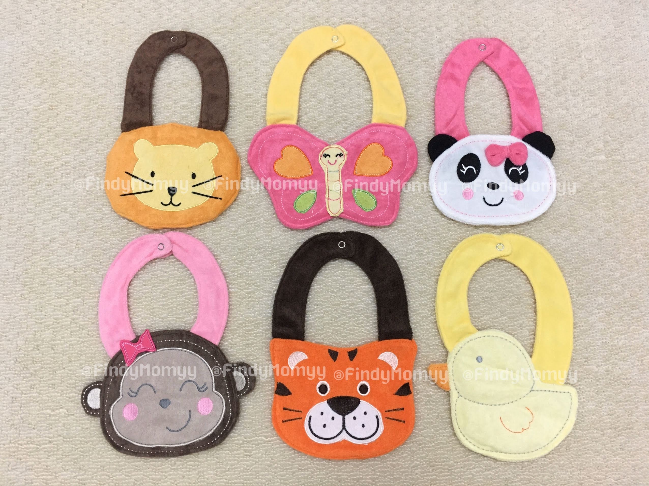 ผ้ากันเปื้อนเด็กอ่อนสุดน่ารัก เป็นรูปสัตว์ ขนนุ่มนิ่ม มีให้เลือก6ลาย