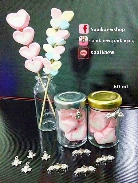 ขวดแก้ว Mini 2 oz./ 60 ml. (สำหรับใส่น้ำผึ้ง)