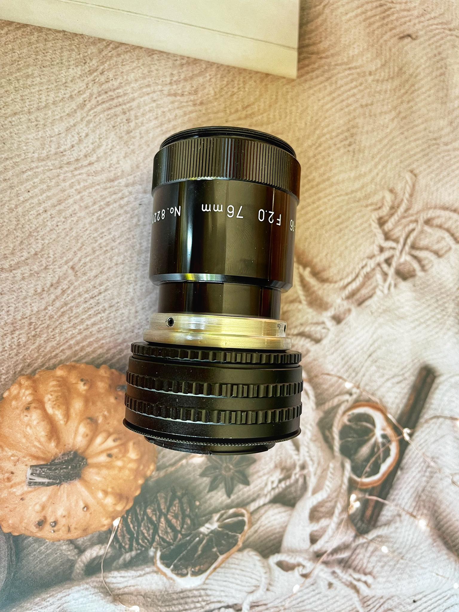 SANKOR-16 76MM.F2 PROJECTION LENS MODIFIED SONY E MOUNT