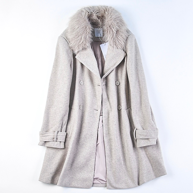 เสื้อโค้ท โค้ทวูลแต่งเฟอร์ เสื้อกันหนาว Trench coat โค้ทยาว ปกเฟอร์ trench coat fur collar ✨GIADA ✨ (ปกเฟอร์ถอดได้ค่ะ) WY1284