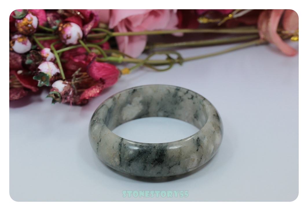 กำไลหยกลายธรรมชาติ6.0