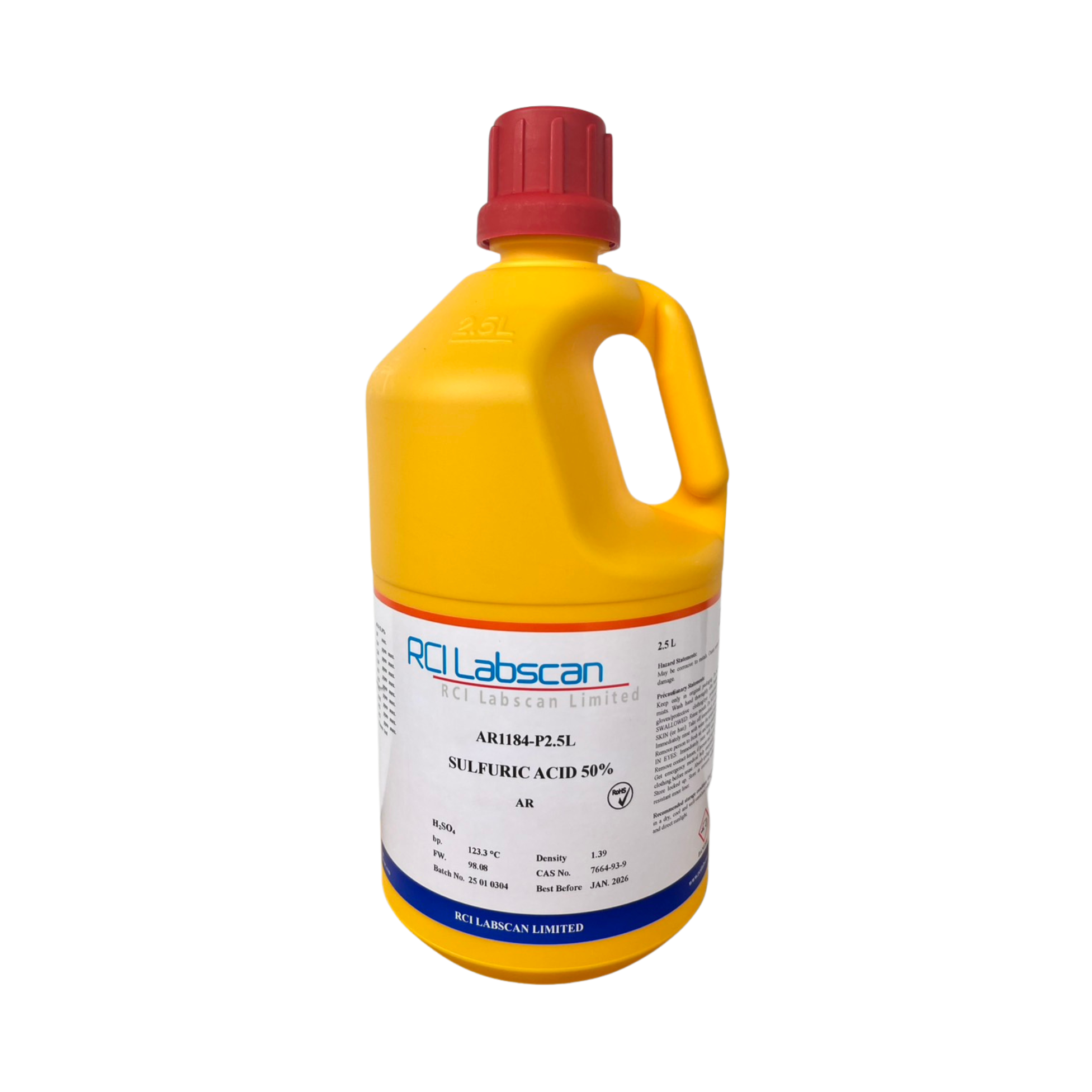 Sulfuric Acid 50%, AR 2.5 L RCI Labscan™