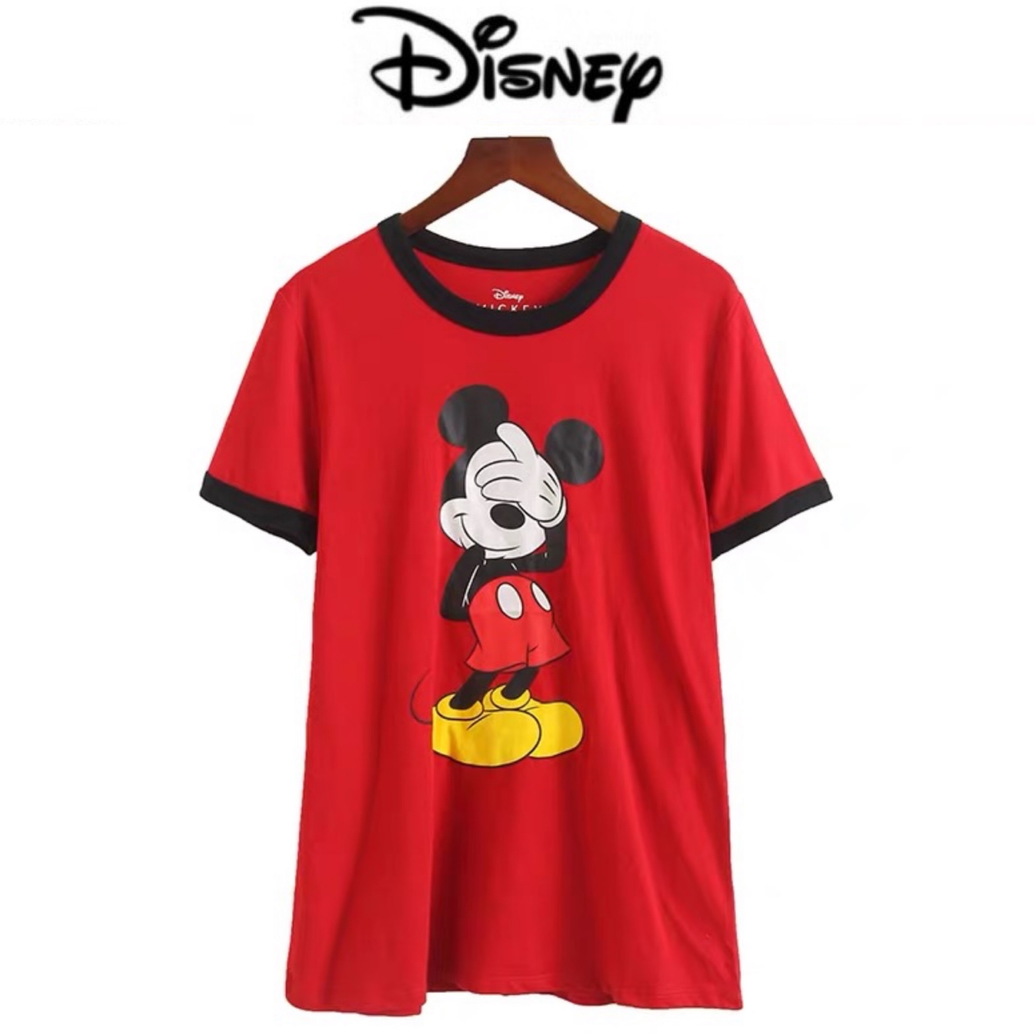 Disney เสื้อยืดคอกลม สีแดง สกรีน ลายMickey mouse งานDISNEY แท้ สวยมากคะ สำเนา สำเนา สำเนา สำเนา สำเนา สำเนา สำเนา สำเนา สำเนา แดง