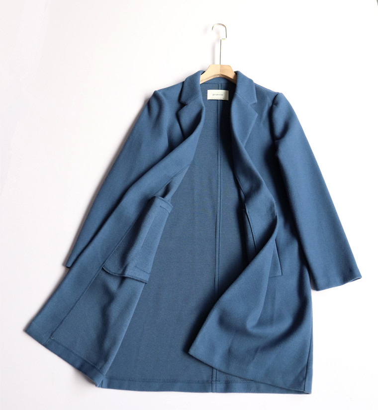 เสื้อโค้ท เสื้อโค้ทกันหนาว โค้ทวูล tailored knot coat สีเบจ แบรนด์ STRADIVARIUS สำเนา
