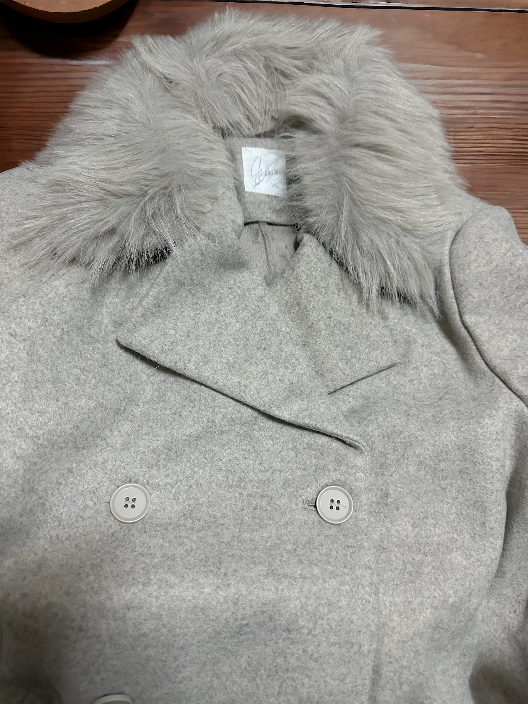 เสื้อโค้ท โค้ทวูลแต่งเฟอร์ เสื้อกันหนาว Trench coat โค้ทยาว ปกเฟอร์ trench coat fur collar ✨GIADA ✨ (ปกเฟอร์ถอดได้ค่ะ) WY1284