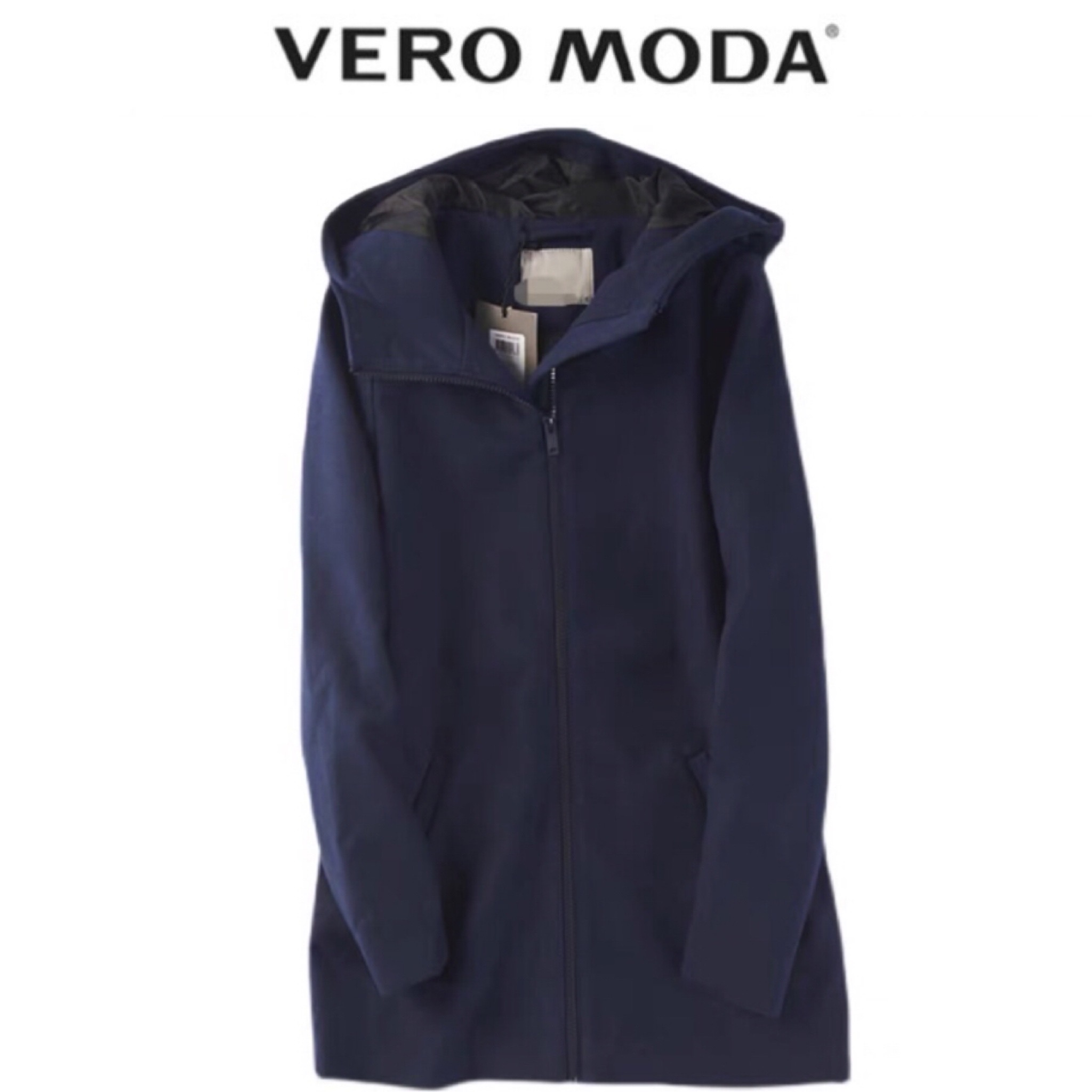 Vera moda โค้ทฮู้ด เสื้อกันหนาวสักหลาดวูล แบรนด์ vera Moda งานพรีเมี่ยมเกรดคะ• เทา