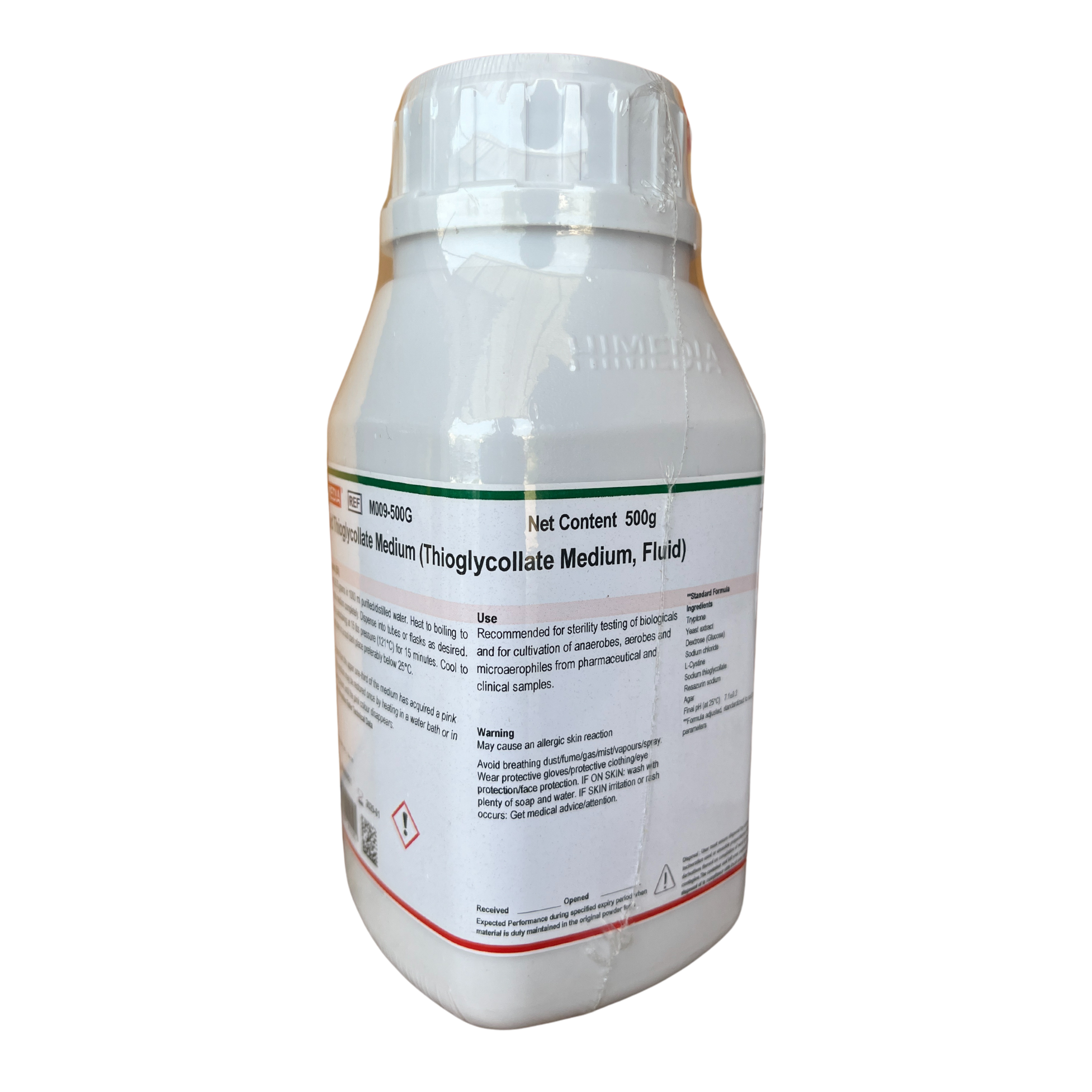 Fluid Thioglycollate Medium (Thioglycollate Medium, Fluid) 500 g. Himedia®