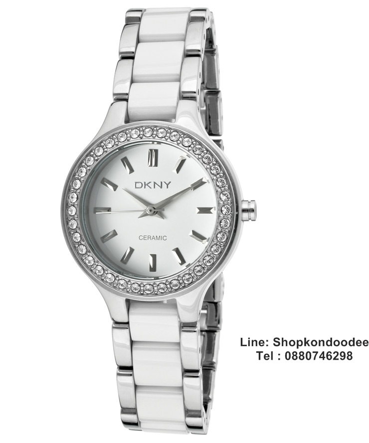 DKNY Women's NY8139 CHAMBERS Analog Display Analog Quartz White Watch
