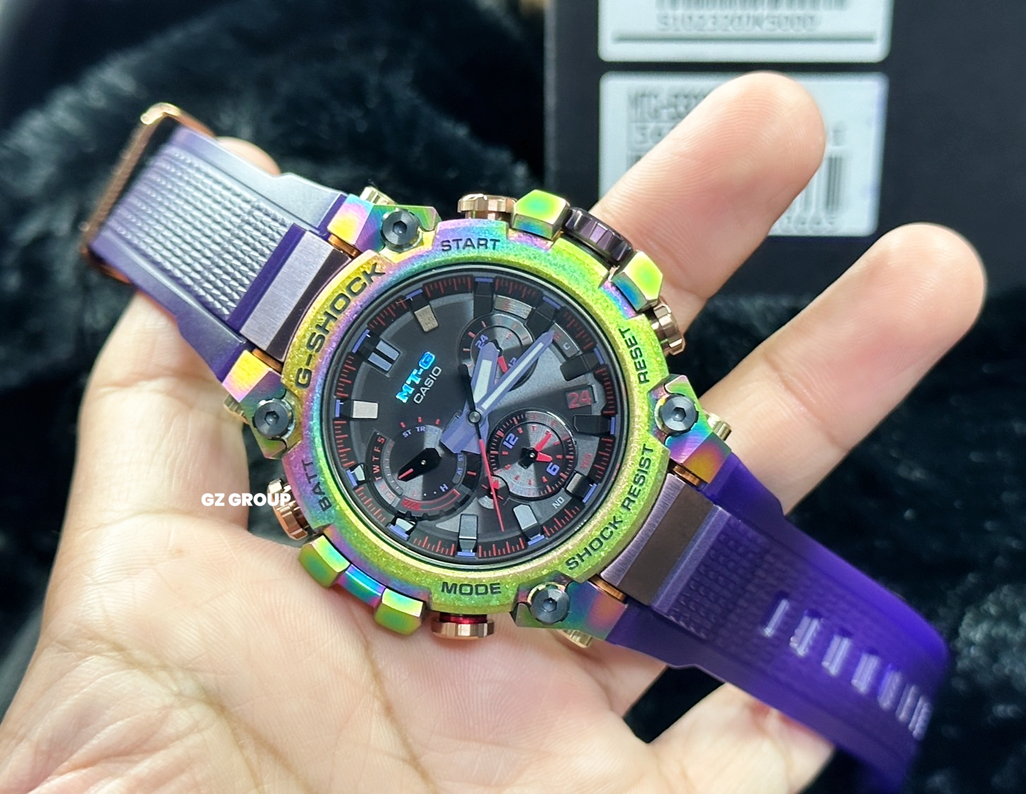 CASIO G-SHOCK นาฬิกาข้อมือ นาฬิกากันน้ำ นาฬิกาของแท้ ประกันศูนย์ CMG 1 ปี รุ่น MTG-B3000PRB-1A นาฬิกาสีดำ