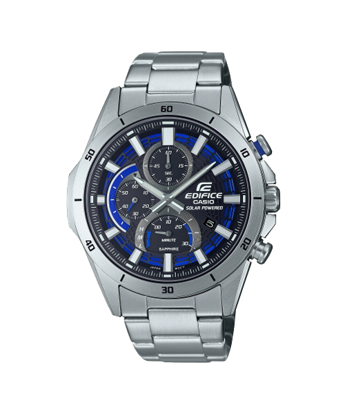 CASIO EDIFICE นาฬิกาข้อมือ นาฬิกากันน้ำ นาฬิกาของแท้ ประกันศูนย์ CMG 1 ปี รุ่น EFS-S610D-1A นาฬิกาสีเงิน