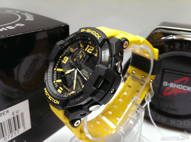 CASIO G-SHOCK นาฬิกาข้อมือ นาฬิกากันน้ำ นาฬิกาของแท้ ประกันศูนย์ CMG 1 ปี รุ่น GA-1000-9B นาฬิกาสีเหลือง