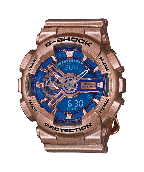 CASIO G-SHOCK นาฬิกาข้อมือ นาฬิกากันน้ำ นาฬิกาของแท้ ประกันศูนย์ CMG 1 ปี รุ่น GMA-S110GD-2A นาฬิกาสีน้ำเงิน