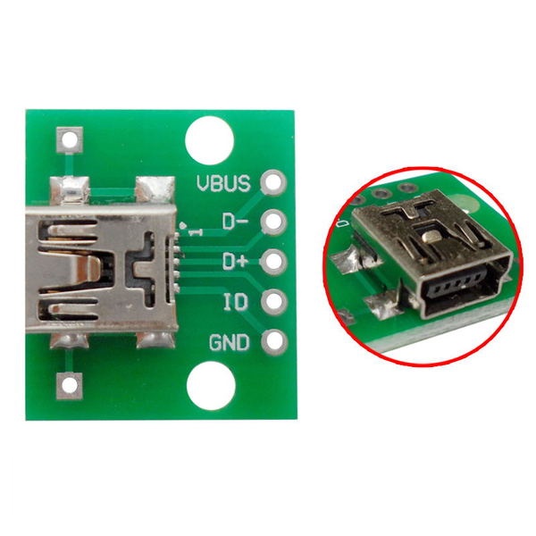USB MINI-5P female to DIP