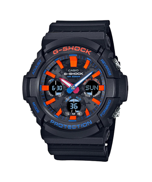 CASIO G-SHOCK นาฬิกาข้อมือ นาฬิกากันน้ำ นาฬิกาของแท้ ประกันศูนย์ CMG 1 ปี รุ่น GAS-100CT-1A นาฬิกาสีดำ