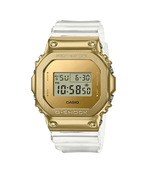 CASIO MID YEAR SALE G-SHOCK พร้อมส่ง นาฬิกาข้อมือ นาฬิกากันน้ำ นาฬิกาของแท้ ประกันศูนย์ CMG 1 ปี รุ่น GM-5600SG-9 นาฬิกาสีทอง