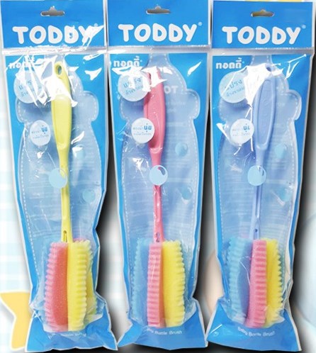 แปรงล้างขวดนม ฟองน้ำเกรดนุ่ม ไม่ทำให้ขวดเกิดรอยขีดข่วน มีหลายสี