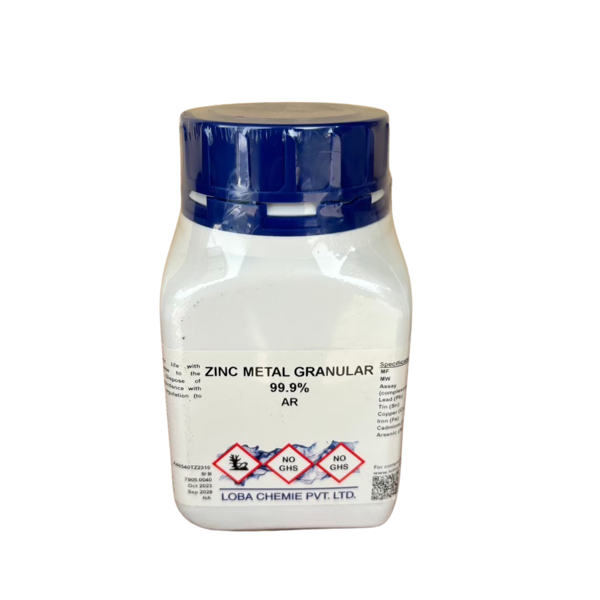 Zinc Metal Granular 99.9%, AR 500 g. Loba Chemie™