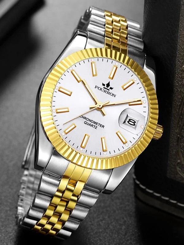 FOURRON นาฬิกาแฟชั่น นาฬิกาข้อมือ นาฬิกาของแท้ sj2210221419144122 นาฬิกาสีเงิน