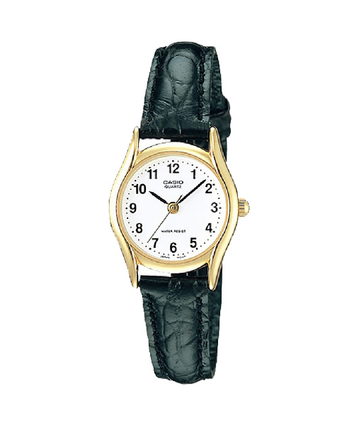 CASIO นาฬิกาคาสิโอ นาฬิกาข้อมือ นาฬิกากันน้ำ นาฬิกาของแท้ ประกันศูนย์ CMG 1 ปี รุ่น MTP-1094Q-7B1 นาฬิกาสีดำ