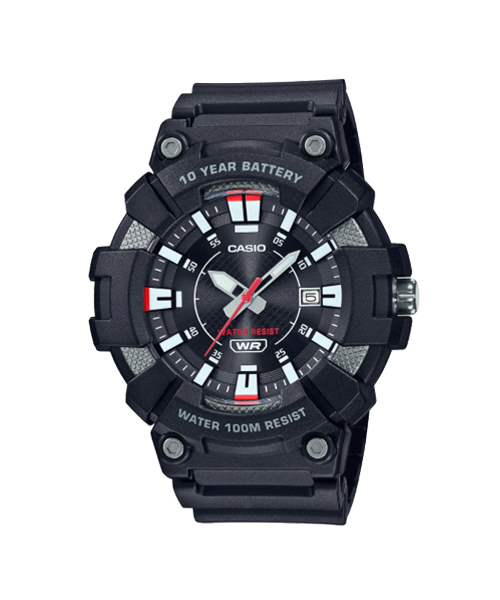 CASIO นาฬิกาคาสิโอ นาฬิกาข้อมือ นาฬิกากันน้ำ นาฬิกาของแท้ ประกันศูนย์ CMG 1 ปี รุ่น MW-610H-1AV นาฬิกาสีดำ