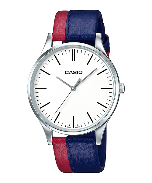 CASIO นาฬิกาคาสิโอ นาฬิกาข้อมือ นาฬิกากันน้ำ นาฬิกาของแท้ ประกันศูนย์ CMG 1 ปี รุ่น MTP-E133L-2E นาฬิกาสีน้ำเงิน