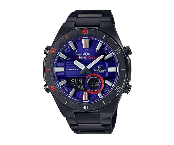 CASIO EDIFICE นาฬิกาข้อมือ นาฬิกากันน้ำ นาฬิกาของแท้ ประกันศูนย์ CMG 1 ปี รุ่น ERA-110TR-2A นาฬิกาสีดำ