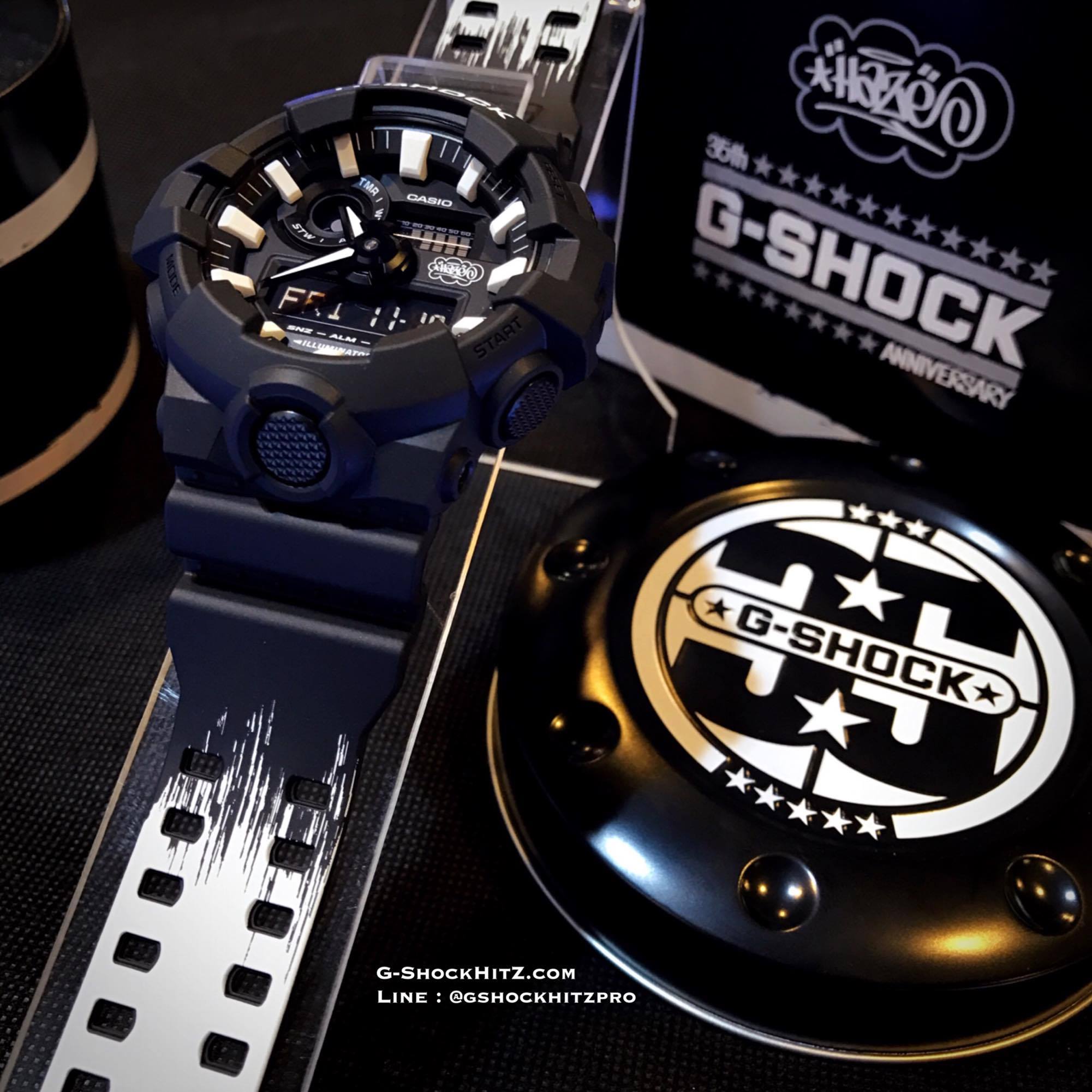 CASIO G-SHOCK นาฬิกาข้อมือ นาฬิกากันน้ำ นาฬิกาของแท้ ประกันศูนย์ CMG 1 ปี รุ่น GA-700EH-1A นาฬิกาสีดำ