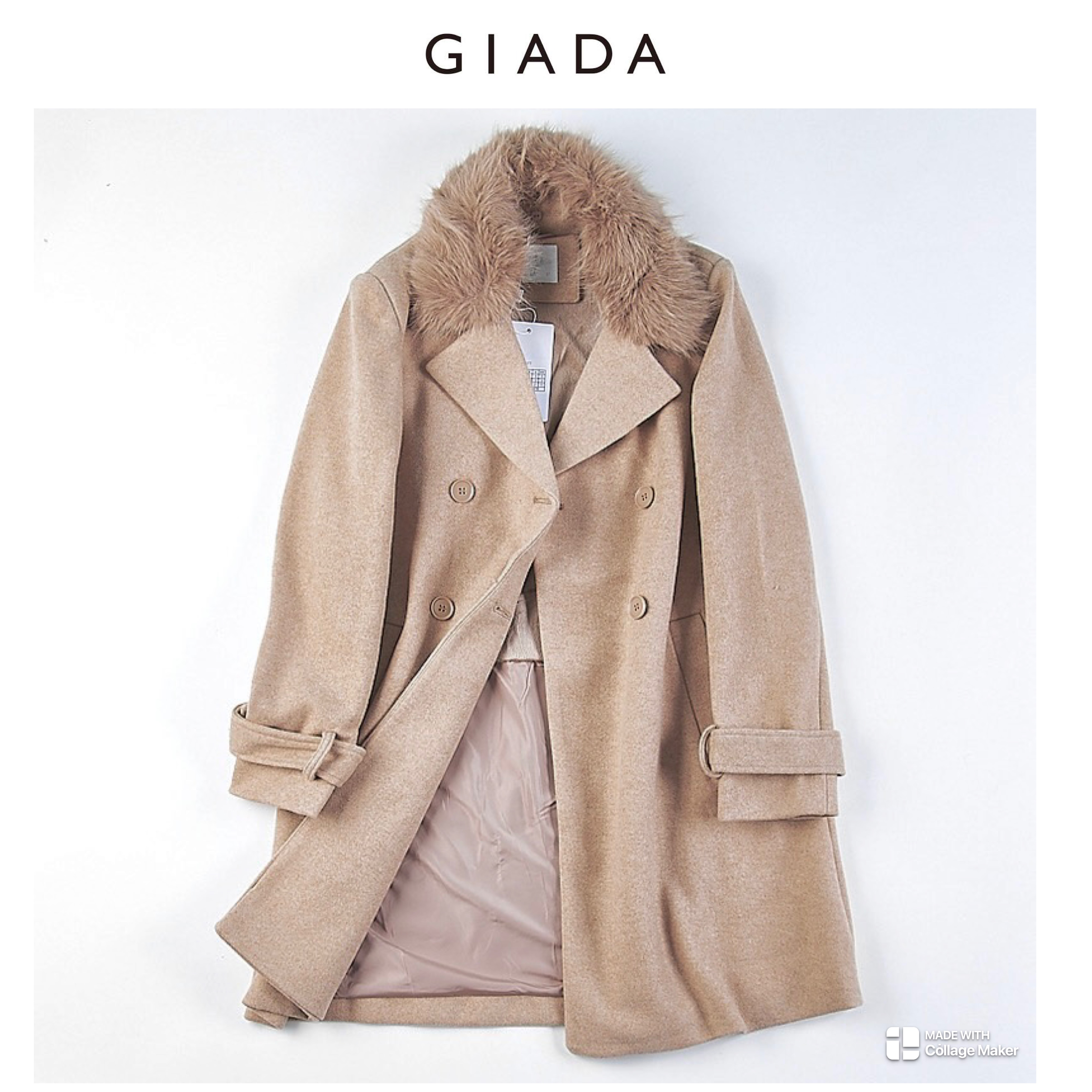 เสื้อโค้ท โค้ทวูลแต่งเฟอร์ เสื้อกันหนาว Trench coat โค้ทยาว ปกเฟอร์ trench coat fur collar ✨GIADA ✨ (ปกเฟอร์ถอดได้ค่ะ) WY1284