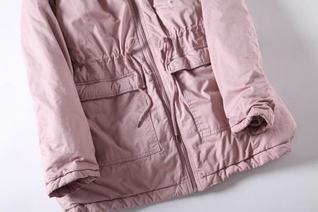 Jean pascale เสื้อโค้ทฮู้ดกันหนาว เสื้อปาร์กา parka สีชมพู แบรนด์ JEAN PASCALE ชมพู