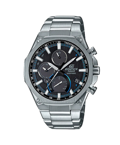 CASIO EDIFICE นาฬิกาข้อมือ นาฬิกากันน้ำ นาฬิกาของแท้ ประกันศูนย์ CMG 1 ปี รุ่น EQB-1100D-1A นาฬิกาสีเงิน