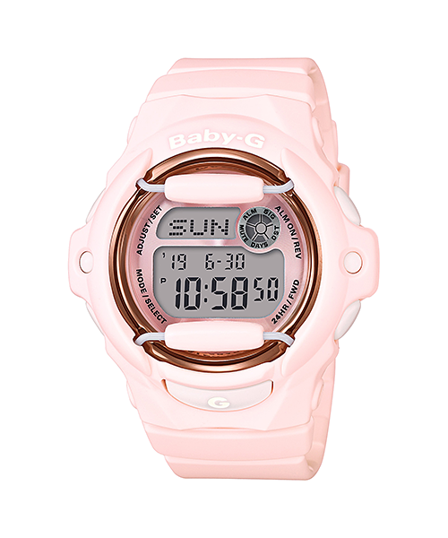 CASIO BABY-G นาฬิกาข้อมือ นาฬิกากันน้ำ นาฬิกาของแท้ ประกันศูนย์ CMG 1 ปี รุ่น BG-169G-4B นาฬิกาสีชมพู