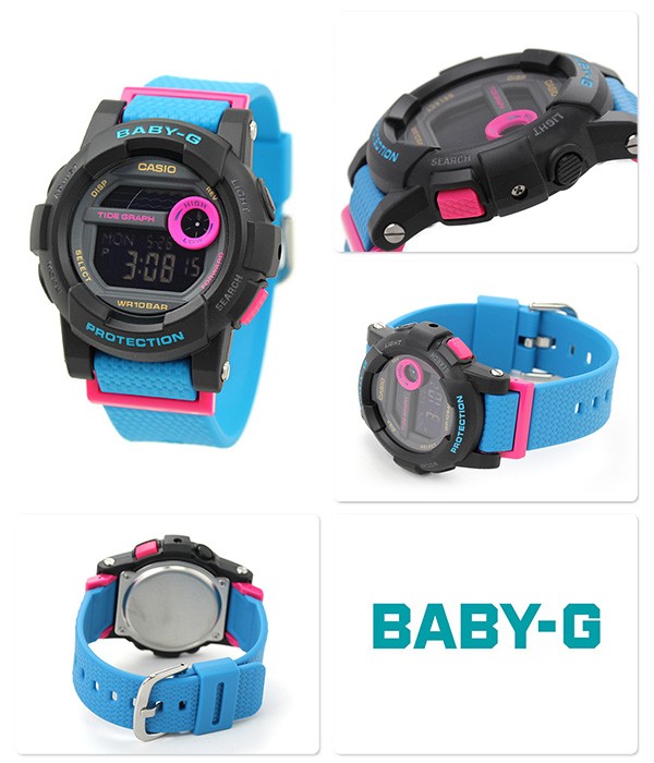 CASIO BABY-G นาฬิกาข้อมือ นาฬิกากันน้ำ นาฬิกาของแท้ ประกันศูนย์ CMG 1 ปี รุ่น BGD-180-2D นาฬิกาสีดำ