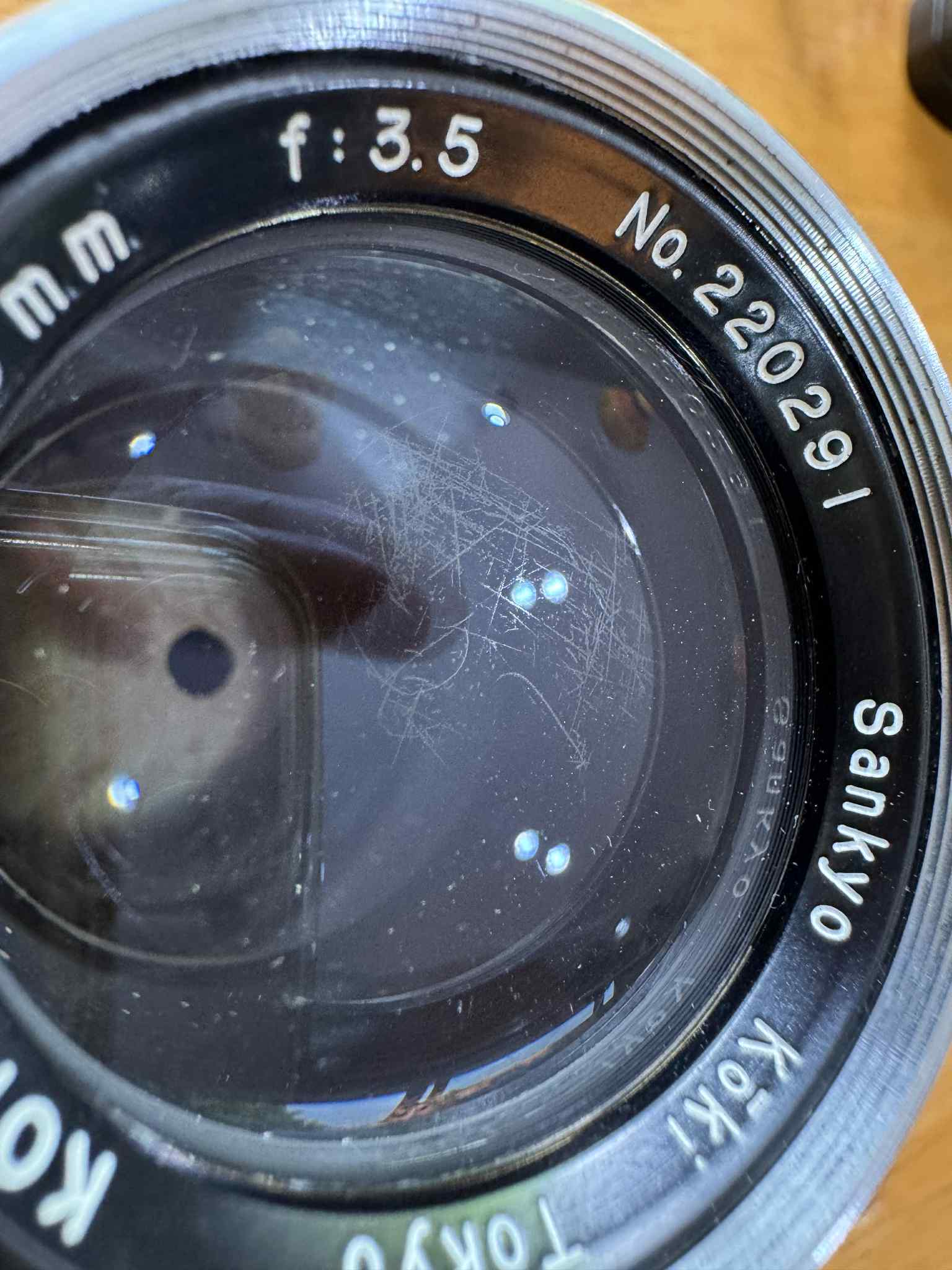 SANKYO KOKI JAPAN KOMURA 135MM.F3.5 M39 MOUNT(LTM)