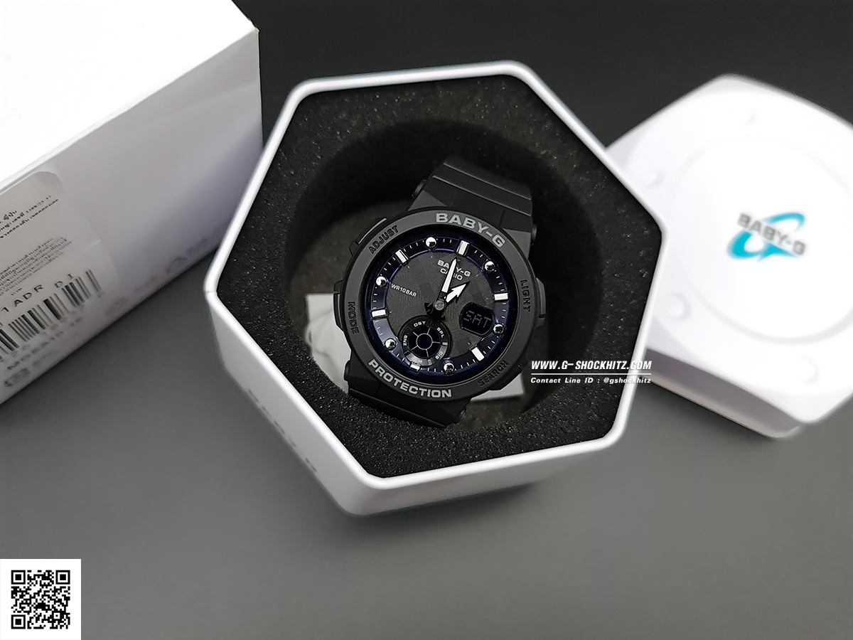 CASIO BABY-G นาฬิกาข้อมือ นาฬิกากันน้ำ นาฬิกาของแท้ ประกันศูนย์ CMG 1 ปี รุ่น BGA-250-1A นาฬิกาสีดำ