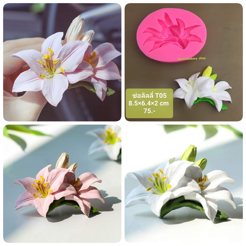 พิมพ์ยางซิลิโคน 3D ลายลิลลี่