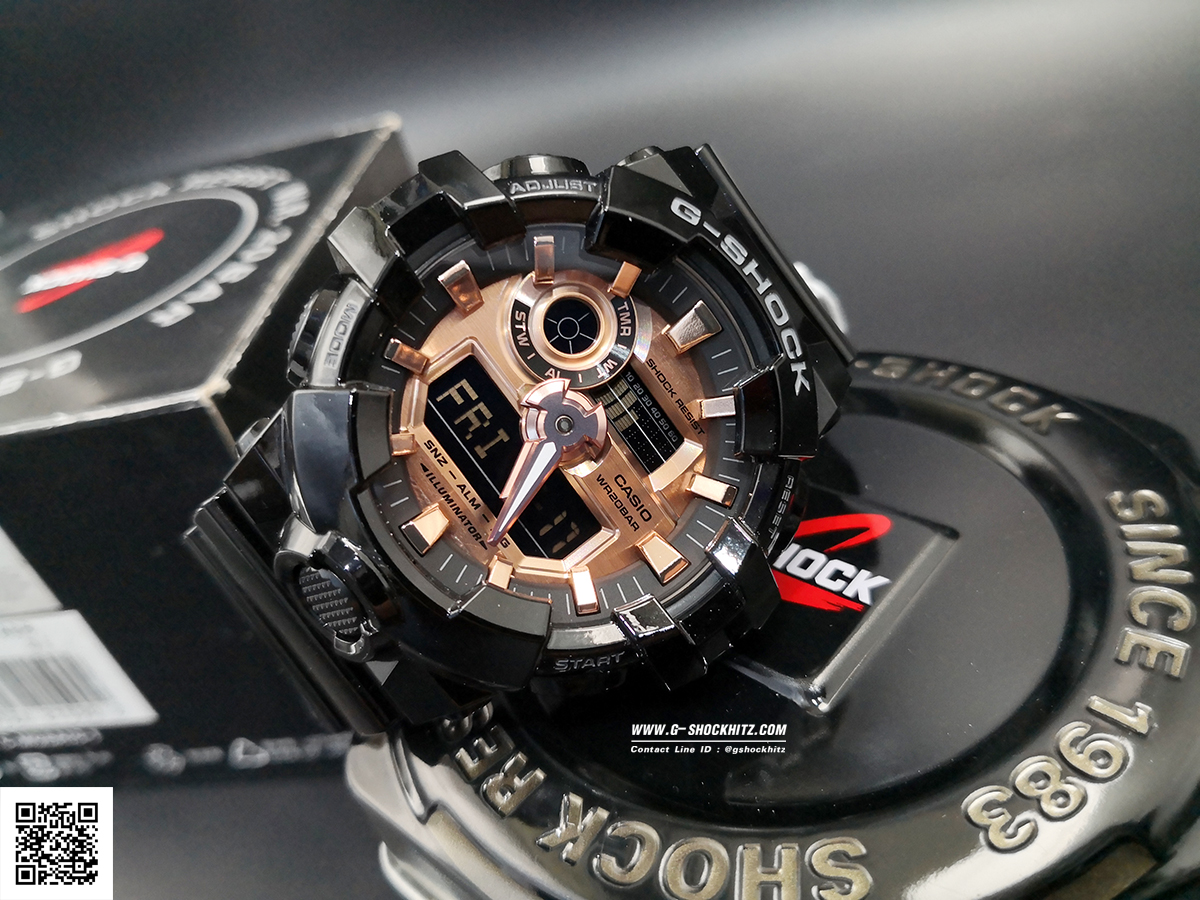 CASIO G-SHOCK นาฬิกาข้อมือ นาฬิกากันน้ำ นาฬิกาของแท้ ประกันศูนย์ CMG 1 ปี รุ่น GA-700MMC-1A นาฬิกาสีดำ