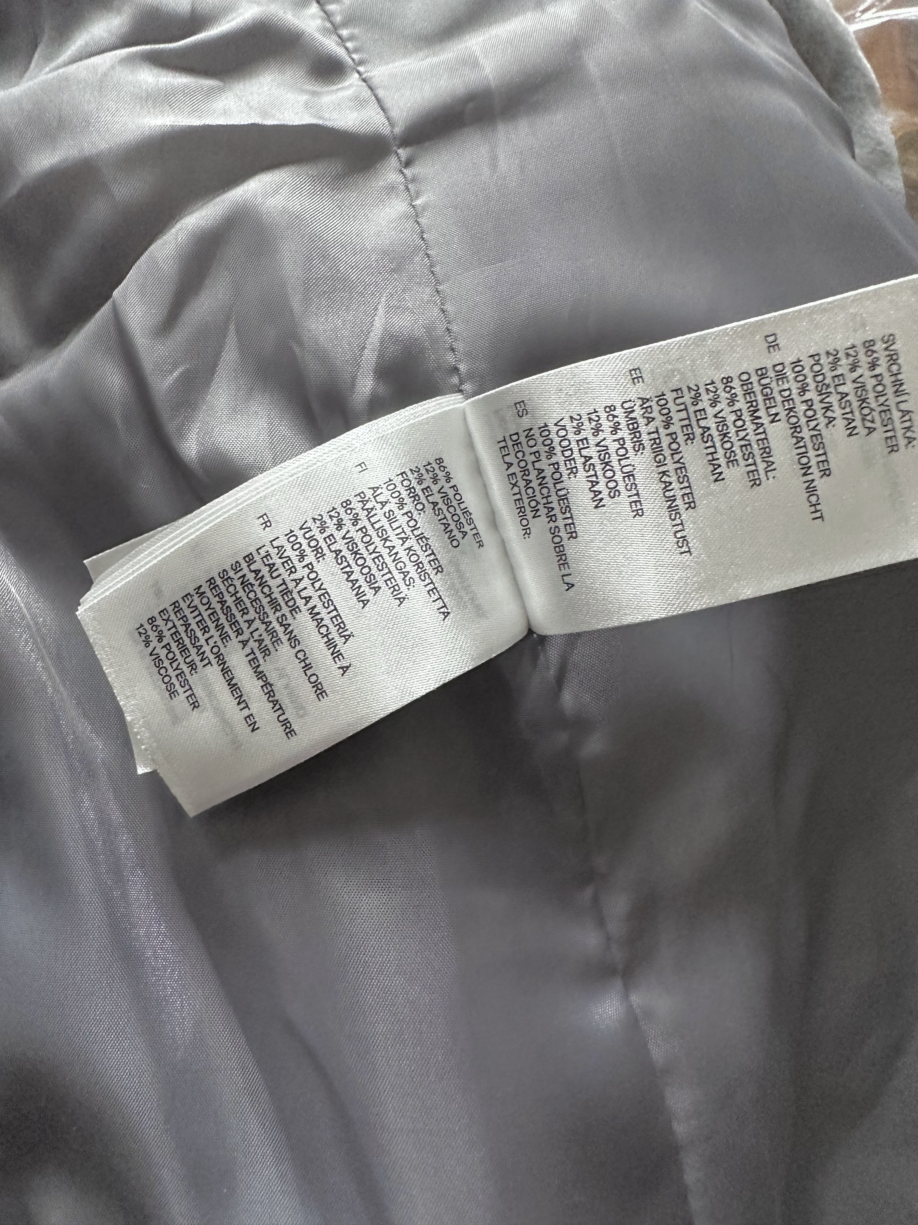 เสื้อโค้ท เสื้อกันหนาว เนื้อผ้าสักหลาด สีเทา แบรนด์ H&M