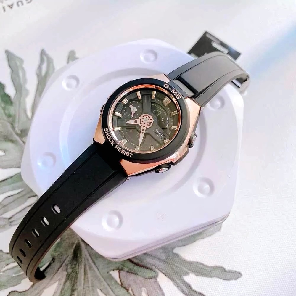 CASIO MID YEAR SALE G-MS พร้อมส่ง นาฬิกาข้อมือ นาฬิกากันน้ำ นาฬิกาของแท้ ประกันศูนย์ CMG 1 ปี รุ่น MSG-400G-1A1 นาฬิกาสีดำ