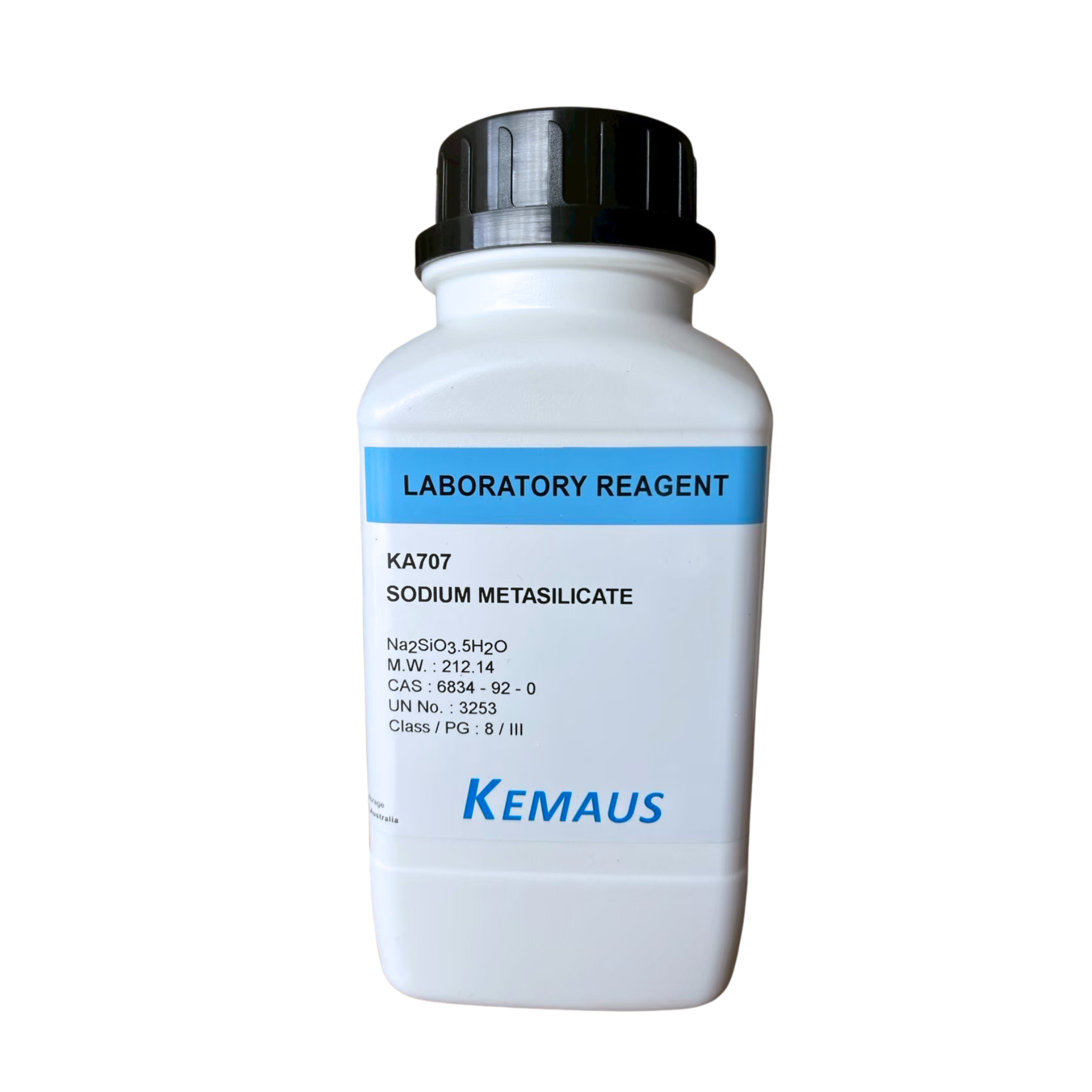 Sodium Metasilicate Pentahydrate, Lab 500 g. "KemAus"