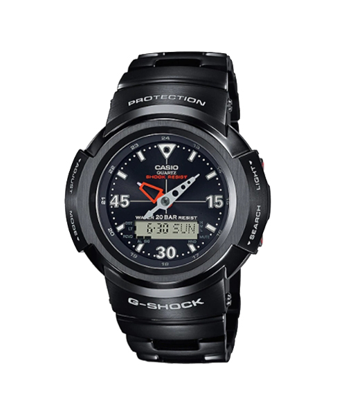 CASIO G-SHOCK นาฬิกาข้อมือ นาฬิกากันน้ำ นาฬิกาของแท้ ประกันศูนย์ CMG 1 ปี รุ่น AWM-500-1A นาฬิกาสีดำ