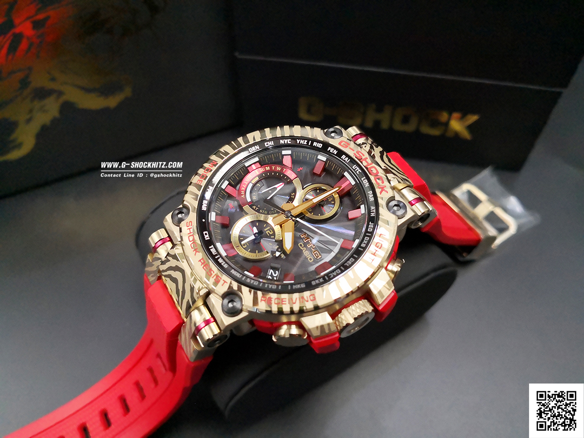 CASIO G-SHOCK นาฬิกาข้อมือ นาฬิกากันน้ำ นาฬิกาของแท้ ประกันศูนย์ CMG 1 ปี รุ่น MTG-B1000CX-4A นาฬิกาสีแดง
