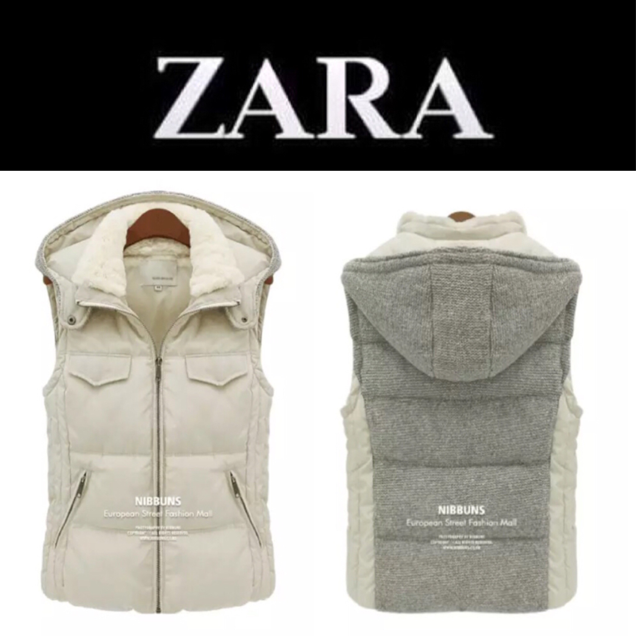 Zara เสื้อกั๊กกันหนาว กั๊กZARA สีน้ำเงินกรม แต่งหมวกฮูท (ฮูทถอดได้คะ) แต่งขนอุ่น คอปกด้านใน แบบสวย น่ารักมากคะ 👍🏻หมวกฮูทถอดได้คะ น้ำเงินกรม