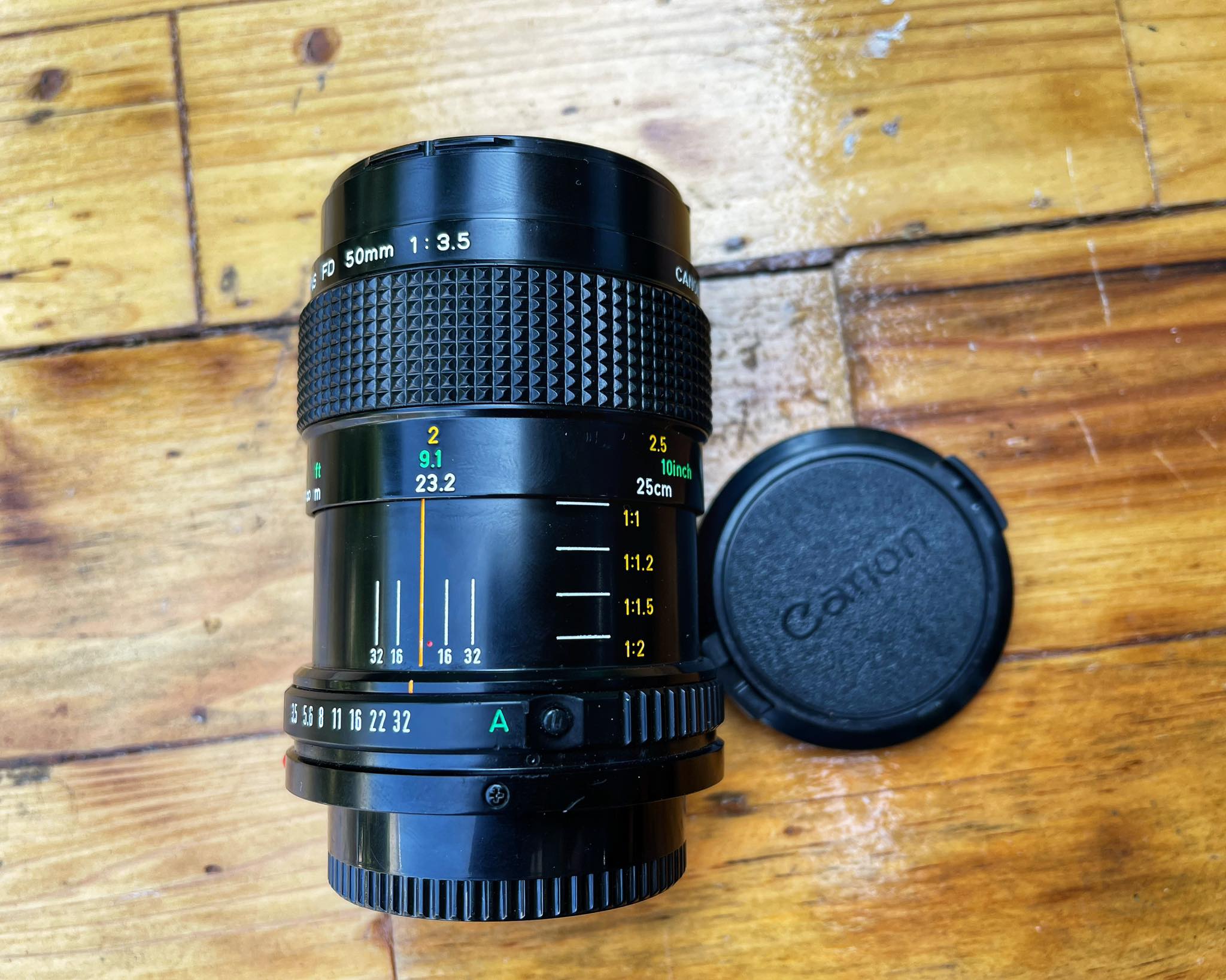 CANON MACRO LENS FD 50MM.F3.5 FD MOUNT