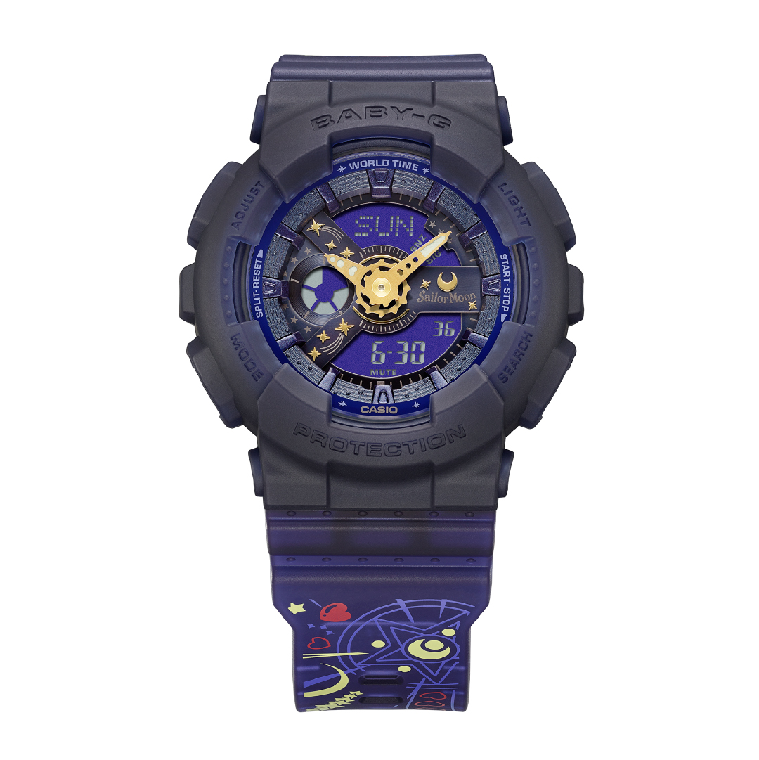 CASIO BABY-G นาฬิกาข้อมือ นาฬิกากันน้ำ นาฬิกาของแท้ ประกันศูนย์ CMG 1 ปี รุ่น BA-110XSM-2A นาฬิกาสีน้ำเงิน