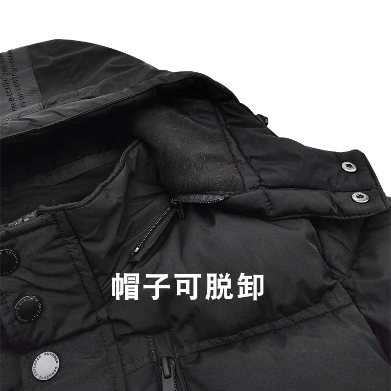 เสื้อกันหนาว เสื้อฮู้ดเฟอร์ บุนวมอุ่น สีขาว แบรนด์ SMOG (padded puffer coat ขาว