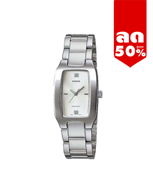 CASIO นาฬิกาคาสิโอ นาฬิกาข้อมือ นาฬิกากันน้ำ นาฬิกาของแท้ ประกันศูนย์ CMG 1 ปี รุ่น LTP-1165A-7C2 นาฬิกาสีเงิน
