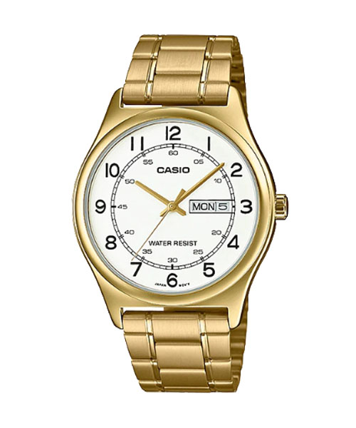 CASIO แจ้ง ชื่อ ที่อยู่ และเบอร์โทรผู้รับให้แอดมินด้วยนะคะ MTP-V006G-7B นาฬิกาสีทอง